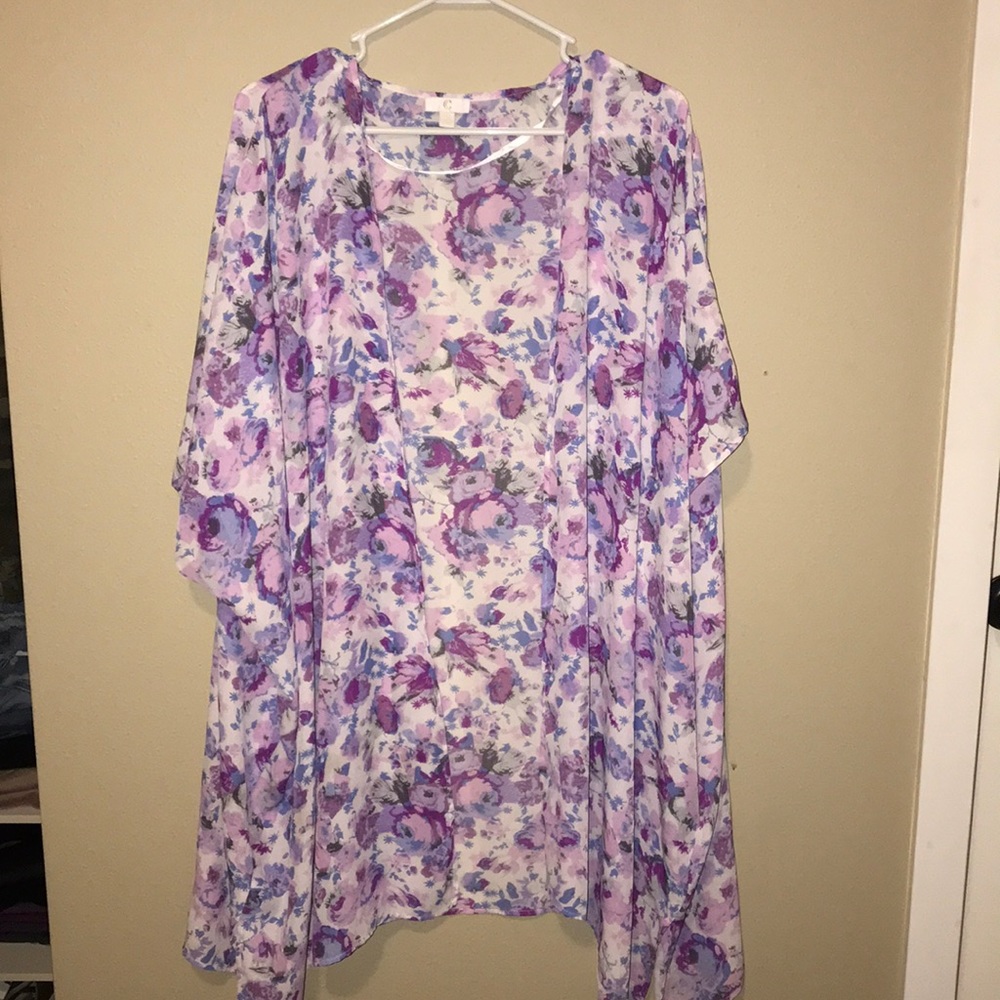 long, flowy cardigan